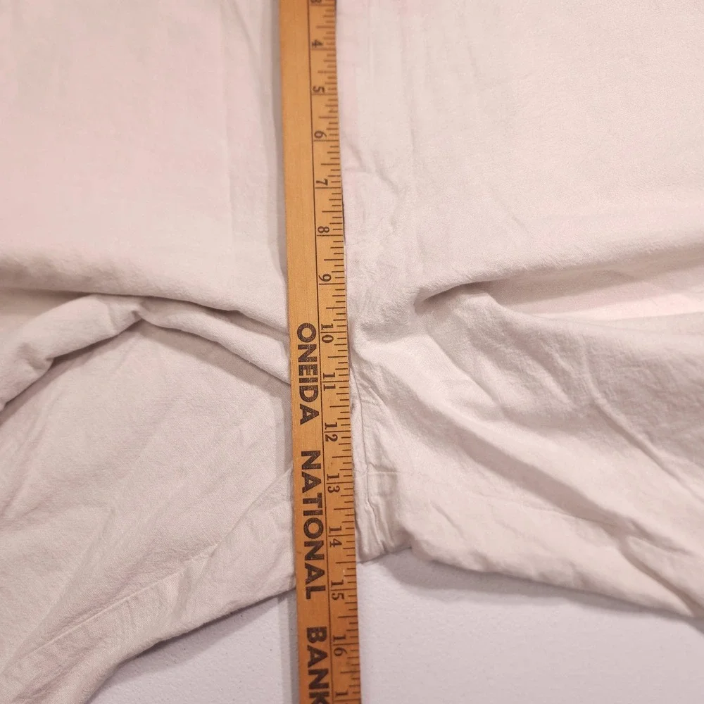 Banana Republic Aiden Shorts Mens 38 Beige Linen Cotton Chino 10 Inseam